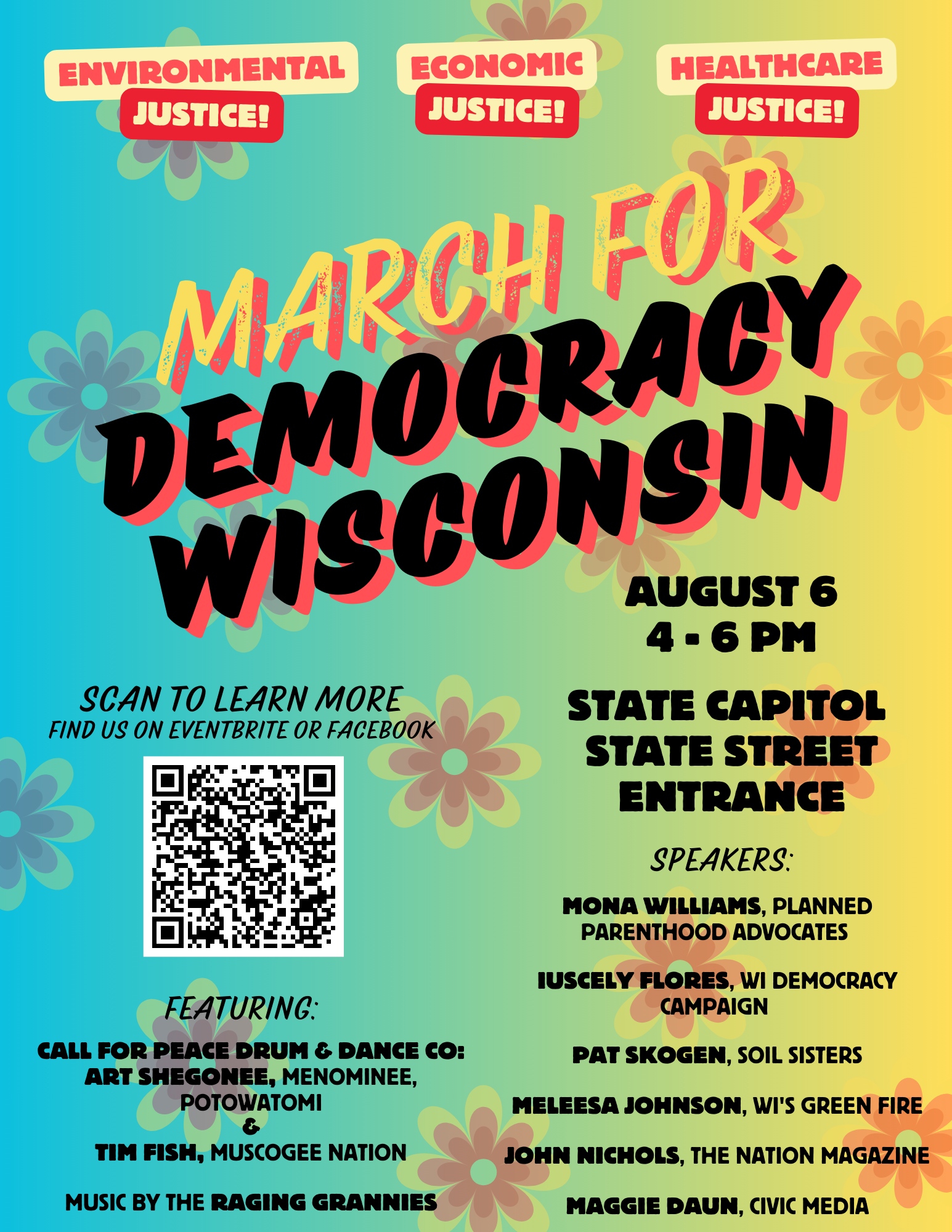 March for Democracy Wisconsin – August 6