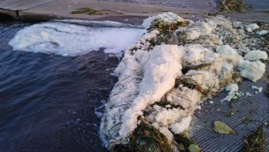 PFAS Foam photo from Wisconsin DNR